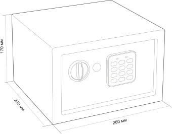 Сейф мебельный Cactus CS-SF-E18 взломостойкий 170x260x230мм электронный - купить недорого с доставкой в интернет-магазине