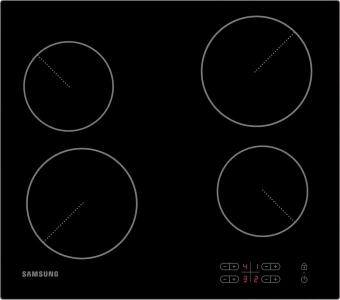 Варочная поверхность Samsung NZ64T3506AK/WT черный - купить недорого с доставкой в интернет-магазине