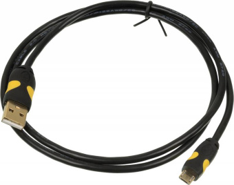 Кабель 2A Smooth Connector USB (m)-micro USB (m) 1м черный - купить недорого с доставкой в интернет-магазине