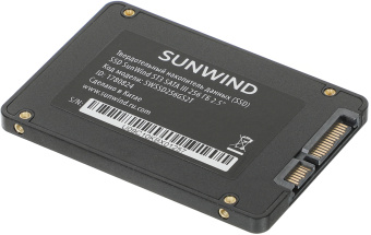 Накопитель SSD SunWind SATA-III 256GB SWSSD256GS2T ST3 2.5" - купить недорого с доставкой в интернет-магазине