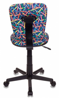 Кресло детское Бюрократ CH-204NX синий карандаши крестов. пластик - купить недорого с доставкой в интернет-магазине