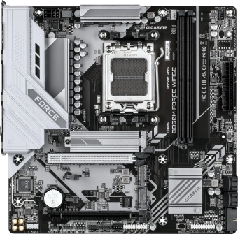 Материнская плата Gigabyte B850M FORCE WF6E SocketAM5 AMD B850 2xDDR5 mATX AC`97 8ch(7.1) 2.5Gg RAID+HDMI+DP - купить недорого с доставкой в интернет-магазине