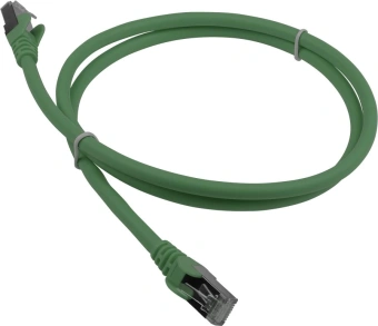 Патч-корд Lanmaster LAN-PC45/S6A-1.0-GN FTP RJ-45 вил.-вилка RJ-45 кат.6A 1м зеленый LSZH (уп.:1шт) - купить недорого с доставкой в интернет-магазине