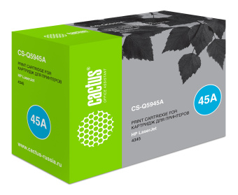 Картридж лазерный Cactus CS-Q5945A Q5945A черный (18000стр.) для HP LJ 4345/4349 - купить недорого с доставкой в интернет-магазине
