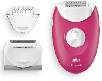 Эпилятор Braun SE3276 скор.:2 от электр.сети розовый/белый - купить недорого с доставкой в интернет-магазине