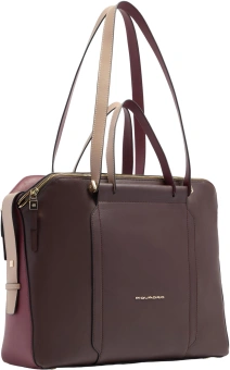 Деловая сумка женская Piquadro Circle BD4574W92/BORO с отделением для ноутбука 14" сливовая натур.кожа - купить недорого с доставкой в интернет-магазине
