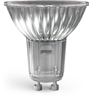 Лампа светодиодная Gauss Basic 8Вт цок.:GU10 софит 220B св.свеч.теп.св./дневн. (упак.:10шт) (10106182) - купить недорого с доставкой в интернет-магазине