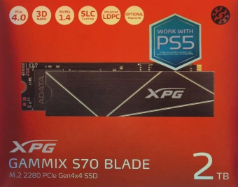 Накопитель SSD A-Data PCIe 4.0 x4 2TB AGAMMIXS70B-2T-CS XPG Gammix S70 Blade M.2 2280 - цена, купить или заказать с доставкой в интернет-магазине Накопитель SSD A-Data PCIe 4.0 x4 2TB AGAMMIXS70B-2T-CS XPG Gammix S70 Blade M.2 2280 - купить недорого с доставкой в интернет-магазине