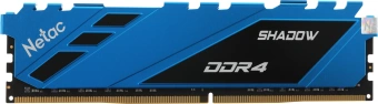Память DDR4 8GB 3200MHz Netac NTSDD4P32SP-08B Shadow RTL Gaming PC4-25600 CL16 DIMM 288-pin 1.35В с радиатором Ret - купить недорого с доставкой в интернет-магазине