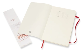 Блокнот Moleskine CLASSIC SOFT QP616F2 Large 130х210мм 192стр. линейка мягкая обложка красный - купить недорого с доставкой в интернет-магазине