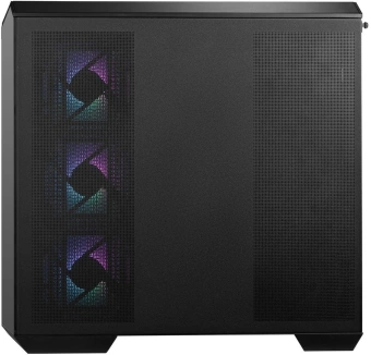Корпус MSI MAG Pano M100R PZ черный без БП mATX 3x120mm 4x140mm 1xUSB3.1 audio CardReader AirDuct bott PSU - купить недорого с доставкой в интернет-магазине