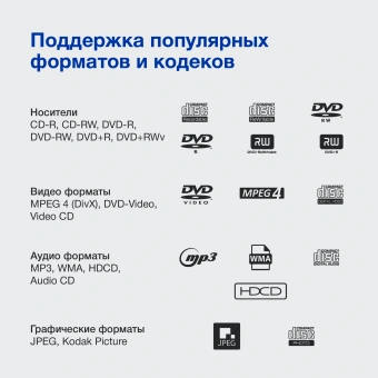 Плеер DVD Hyundai H-DVD200 черный Караоке ПДУ - купить недорого с доставкой в интернет-магазине