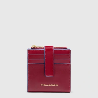 Чехол для кредитных карт Piquadro Blue Square PP6843B2R/R красный натур.кожа - купить недорого с доставкой в интернет-магазине