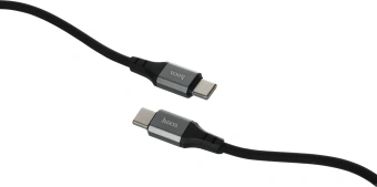 Кабель Hoco Spear X86 TYPE-C TO TYPE-C USB Type-C (m)-USB Type-C (m) 1м черный коробка - купить недорого с доставкой в интернет-магазине