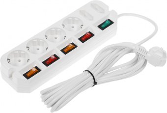 Сетевой удлинитель Most A10 5м (6 розеток) белый (коробка) - купить недорого с доставкой в интернет-магазине