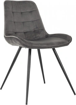 Стул для дома Бюрократ CH-K2_4 комплект 4шт т.серый Holland 18 металл черный на ножках (CH-K2_1/HL18_4) - купить недорого с доставкой в интернет-магазине