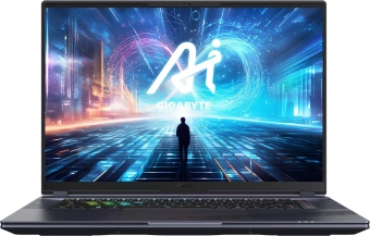 Ноутбук Gigabyte Aorus 16X Core i7 13650HX 16Gb SSD1Tb NVIDIA GeForce RTX4070 8Gb 16" IPS QHD+ (2560x1600) FreeDOS grey WiFi BT Cam (9SG-43KZC54SD) - купить недорого с доставкой в интернет-магазине