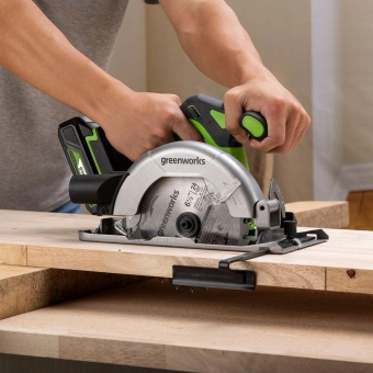 Циркулярная пила (дисковая) Greenworks GD24CS165 (ручная) D диска.:165мм (1501607) - купить недорого с доставкой в интернет-магазине