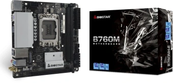 Материнская плата Biostar B760NH-E Soc-1700 Intel B760 2xDDR5 mini-ITX AC`97 8ch(7.1) 2.5Gg RAID+HDMI+DP - купить недорого с доставкой в интернет-магазине