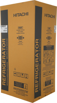 Холодильник Hitachi R-W660PUC7 GBK 2-хкамерн. черный стекло инвертер - купить недорого с доставкой в интернет-магазине