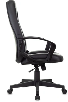Кресло руководителя Бюрократ T-898 черный Leather Black экокожа крестов. пластик - купить недорого с доставкой в интернет-магазине