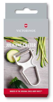Овощечистка для овощей и фруктов Victorinox Rapid белый карт.кор.с лезвием жульен (6.0934) - купить недорого с доставкой в интернет-магазине