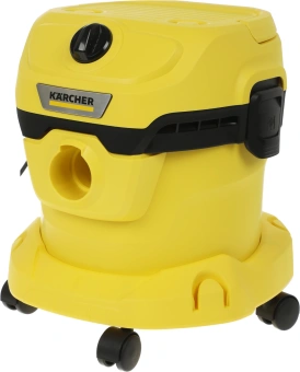 Строительный пылесос Karcher WD 2 Plus V-12/6/18/C 1000Вт (уборка: сухая/влажная) желтый - купить недорого с доставкой в интернет-магазине
