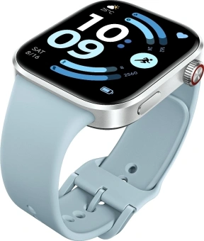 Смарт-часы Xiaomi Redmi Watch 6 2.07" AMOLED корп.серебристый рем.голубой разм.брасл.:135-205мм (BHR08CWGL) - купить недорого с доставкой в интернет-магазине