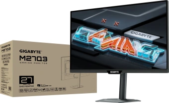 Монитор Gigabyte 27" M27Q3 черный IPS LED 16:9 HDMI полуматовая HAS Piv 1000:1 400cd 178гр/178гр 2560x1440 300Hz DP 2K USB 6.48кг - купить недорого с доставкой в интернет-магазине