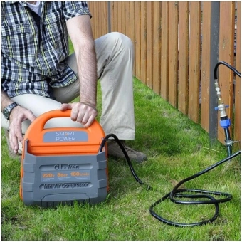 Автомобильный компрессор Berkut Smart Power SAC-180 180л/мин шланг 3.1м - купить недорого с доставкой в интернет-магазине