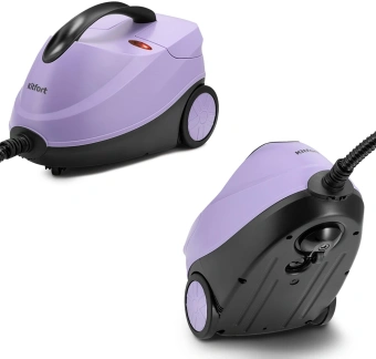 Пароочиститель напольный Kitfort КТ-9185 2000Вт черный/сиреневый - купить недорого с доставкой в интернет-магазине