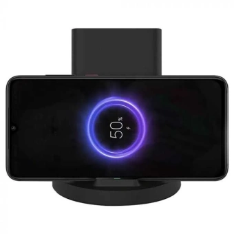 Беспроводное зар./устр. Xiaomi Mi 20W Wireless Charging Stand 20W 2A USB Type-C универсальное черный (GDS4145GL) - купить недорого с доставкой в интернет-магазине