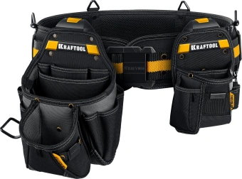 Сумка для инструментов Kraftool KBS-3 17карм. черный/желтый (38762) - купить недорого с доставкой в интернет-магазине