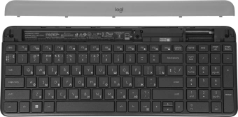 Клавиатура + мышь Logitech MK470 клав:графитовый/светло-серый мышь:графитовый USB беспроводная slim (920-009180) - купить недорого с доставкой в интернет-магазине