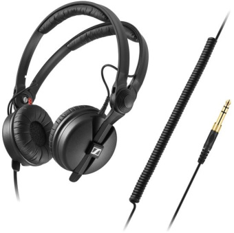 Наушники накладные Sennheiser HD 25 Plus 1.5м черный проводные оголовье (506908) - купить недорого с доставкой в интернет-магазине