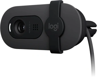 Камера Web Logitech HD Webcam Brio 90 черный 2Mpix (1920x1080) USB-A с микрофоном (960-001581) - купить недорого с доставкой в интернет-магазине