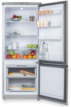 Холодильник Бирюса Б-M551 2-хкамерн. серебристый мат. - цена, купить или заказать с доставкой в интернет-магазине Холодильник Бирюса Б-M551 2-хкамерн. серебристый мат. - купить недорого с доставкой в интернет-магазине