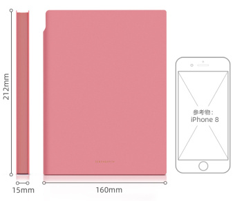 Блокнот Deli 22290PINK 210х143мм искусст. кожа 112л розовый - купить недорого с доставкой в интернет-магазине