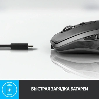 Мышь Logitech MX Anywhere 2S черный оптическая 4000dpi беспров. BT/Radio USB 7but (910-006211) - купить недорого с доставкой в интернет-магазине