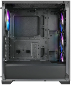 Корпус Azza AEROHEX черный без БП ATX 4x120mm 1xUSB2.0 1xUSB3.0 audio bott PSU - купить недорого с доставкой в интернет-магазине