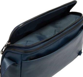Сумка кросс-боди мужская Piquadro Victor CA7175W143/BLU синяя натур.кожа - купить недорого с доставкой в интернет-магазине