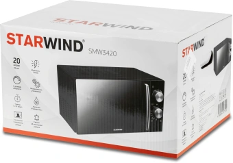 Микроволновая Печь Starwind SMW3420 20л. 700Вт черный/хром - купить недорого с доставкой в интернет-магазине