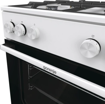 Плита Газовая Gorenje GG6A10WFFM белый (без крышки) реш.сталь - купить недорого с доставкой в интернет-магазине
