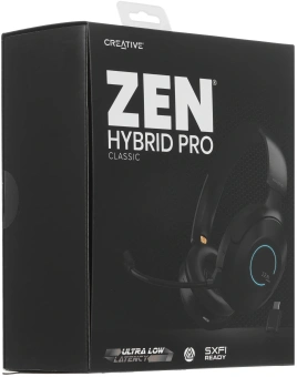 Гарнитура мониторные Creative Zen Hybrid Pro CLASSIC 1.2м черный беспроводные bluetooth оголовье (51EF1040AA001) - купить недорого с доставкой в интернет-магазине