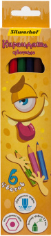 Карандаши цв. Silwerhof Монстрики 2.8мм шестигран. дерево ассорти 6цв. коробка/европод. - купить недорого с доставкой в интернет-магазине