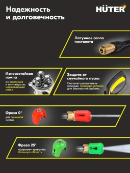 Минимойка Huter M M1650-HP 1650Вт (900/70/8/51) - купить недорого с доставкой в интернет-магазине