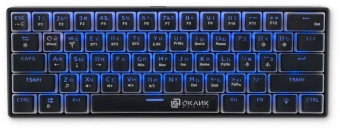 Клавиатура Оклик K763W механическая черный USB беспроводная BT/Radio Multimedia for gamer LED (1920548) кабель 1.5м - купить недорого с доставкой в интернет-магазине