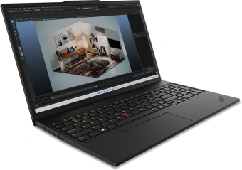 Ноутбук Lenovo ThinkPad P16s G3 Core Ultra 7 155H 32Gb SSD1Tb NVIDIA RTX 500 4Gb 16" OLED WQUXGA (3840x2400) Windows 11 Pro black WiFi BT Cam (21KTS4HD00) - купить недорого с доставкой в интернет-магазине