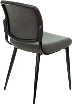 Стул для дома Бюрократ CH-K8_2 комплект 2шт серый Alfa 44 металл черный на ножках (CH-K8_1/GREY_2) - купить недорого с доставкой в интернет-магазине