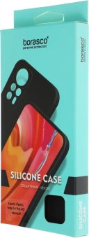 Чехол (клип-кейс) BoraSCO для Xiaomi Redmi Note 14 Pro 4G Silicone Case черный (74848) - купить недорого с доставкой в интернет-магазине